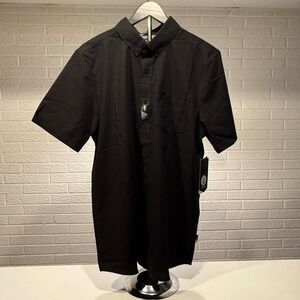 Volcom Everett Oxford SS Stretch Button Up Shirt - Mens Modern Fit